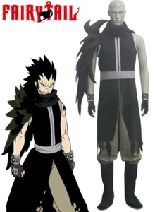 Fairy Tail Gajeel Reitfox Cosplay Black Mens Fairy Tail Cosplay Costume A012 - Picture 1 of 6