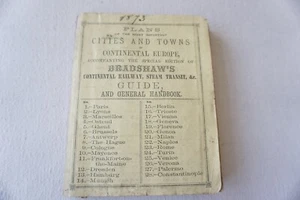 Bradshaws 1873 ciudades pueblos planos de Europa continental - guía ferroviaria mapas - Imagen 1 de 12