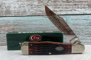 Case XX CCC 2008 LRG Swell Center Jack (C61050 SS) Peach Seed Jigged Walnut Bone - Picture 1 of 12