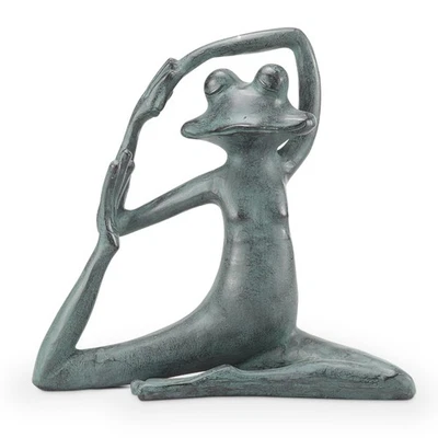 SPI Relaxed Yoga Frog Garden Sculp - Image 1 of 3