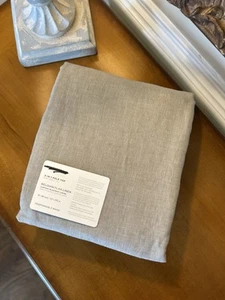 Pottery Barn Belgian Flax Linen Blackout Curtain (1) 50”x96” Bamboo NWOT OB - Picture 1 of 7