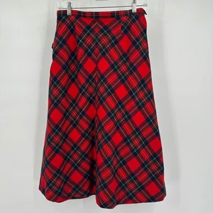 Pendleton Women Tartan Plaid Wool Skirt Size 12 Vintage Academia Heritage Preppy - Picture 1 of 8