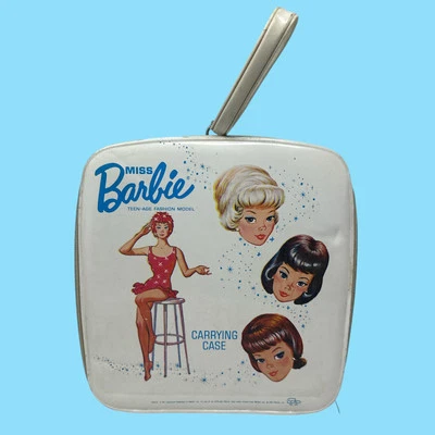 Vintage Barbie 1964 Miss Barbie Carrying Case, Glossy Red, VERY HARD TO FIND!! - Image 1 of 4