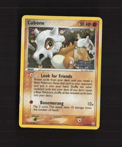 Tarjeta Pokémon estampada holográfica inversa Cubone 51/109 EX Team Rocket Returns MP - Imagen 1 de 10