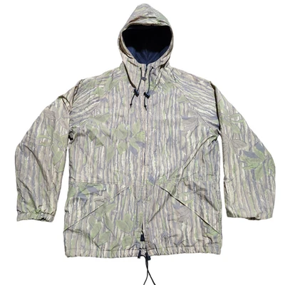 VTG Walls Hunting Jacket L Men Tree Camo Duck Deer Coat Full Zip Hooded - Image 1 of 4