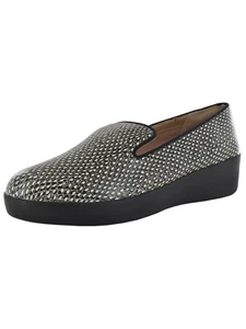 Fitflop Womens Audrey Dotted Snake Leather Loafer Shoes, Natural Snake, US 5 - Picture 1 of 3