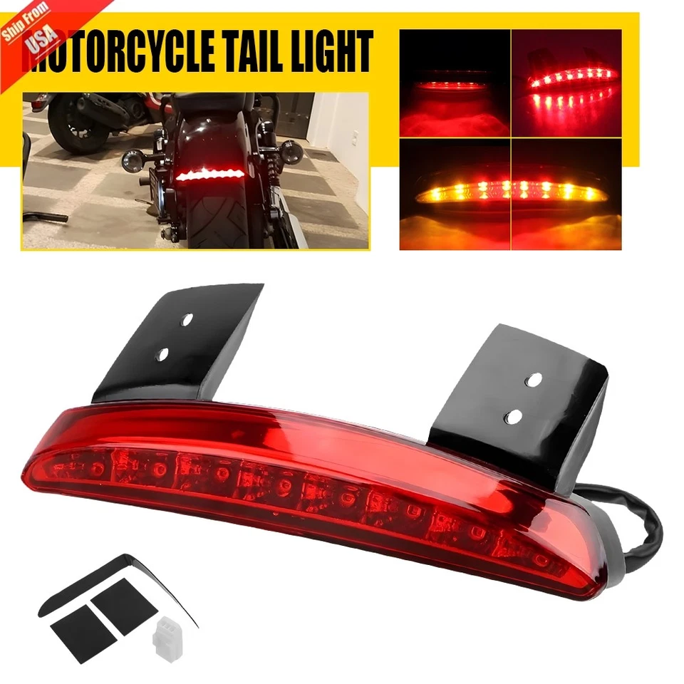 For Honda Shadow Spirit VT 1100 750 Motorcycle LED Turn Signal Brake Tail Lights - Image 1 of 4