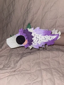 Handmade Paper Puppet -Gimli’s Dragons Official- Purple Dot w/ 4 Different Eyes - Picture 1 of 9