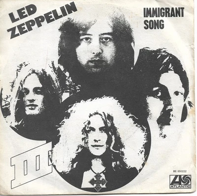LED ZEPPELIN Immigrant Song 45 T Belgique SP Pop Rock 1970 - Photo 1/2