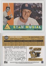 2011 Topps 60 Years of Topps Original Back Stan Musial #250 HOF