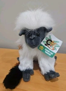 Wild Republic ~ Cotton Top Tamarin ~ Plush Monkey Primate Soft Toy 18cm 2013 Tag - Picture 1 of 6