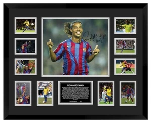 Ronaldinho Signed Framed Memorabilia - Picture 1 of 2
