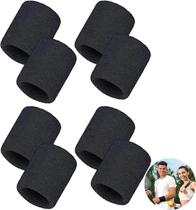 8 Pezzi Polsino Sportivo, Sweatband Sportivo, Polsini Tergisudore, Unisex, per T - Foto 1 di 12