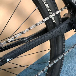 Silicone Mountain MTB Bike Bicycle Frame Protector Cover Chain Stay Guard UK HOT - Picture 1 of 16