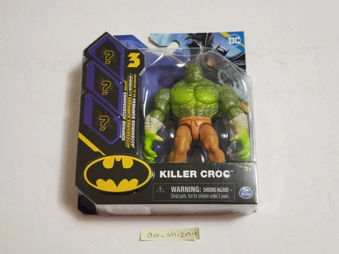 NEW 2023 Spin Master DC Batman Caped Crusader KILLER CROC 4" IN HAND Cover