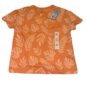 Caf & Jack Kids Size S(6-7) Peach “Leaf Pattern” T-Shirt New With Tags - Picture 1 of 2