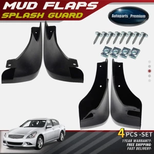 4x Protectores contra salpicaduras guardabarros delanteros y traseros para Infiniti G25 G37 Q50 2011-2015 - Imagen 1 de 8