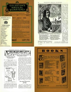 Goldston Magical Quarterly Magic Conjuring - 24 Old Magazines (1934-1940) on DVD - Picture 1 of 12