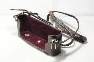 Nikon Vintage Camera Case Bottom Part for F Deep Brown w/Strap "Good" [N-1] - Image 1 of 4