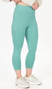 $80 Marmot Women's Rock Haven 7/8 Tights UPF 50- Blue Agave- Medium - NWT - Picture 1 of 6