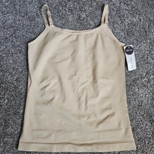 NWT EMPETUA Scoop Neck Shaping Cami Nude/Taupe Size XXL Adjustable Straps - Picture 1 of 7