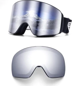 Snowboard Goggles Ski Goggles OTG Anti Fog 2 Lens VLT 10% S3 - Picture 1 of 7