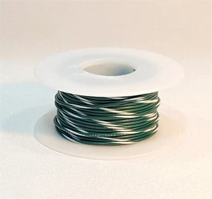 22 AWG UL1007 UL1569 Alambre de conexión carrete de 50 pies VERDE con RAYAS BLANCAS ~ ¡NUEVO! - Imagen 1 de 1