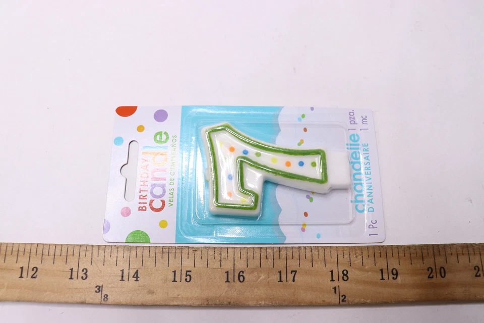 (11-Pk) Vela plana moldeada a lunares Amscan #7 3" 176007  Foto 1 de 1