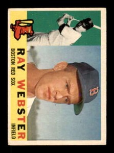 1960 Topps #452 Ray Webster VG/VGEX Red Sox 554737