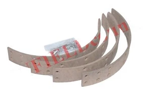Brake Shoe Pad Linings Set of 4 Units With Rivets For Ford 3600 Tractors - Picture 1 of 5