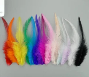 50pcs Natural Pheasant Chicken Rooster Feathers 13-18cm - Picture 1 of 11