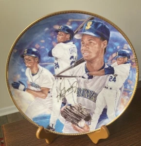 Ken Griffey Jr GOLD SIGNED AUTO Gartlan 10.25" Plate Seattle Thunder RARE /1989 - Picture 1 of 7