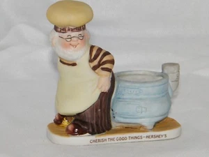 Hershey's 'Cherish The Good Things' Figurine w/ Chef . Candle / Tea Light Holder - Picture 1 of 11