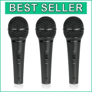 High-Performance Dynamic Microphones - 3-Pack for Vocal and Instrument Use - Picture 1 of 9