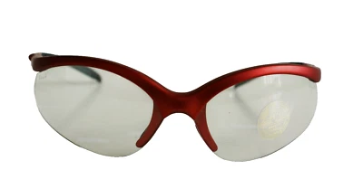 Óculos de proteção novo com etiquetas vintage anos 90 PC sem aro Z87+ envoltório de segurança (M.Red) - Imagem 1 de 4