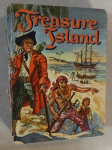 TREASURE ISLAND BY ROBERT LOUIS STEVENSON 1955 WHITMAN PUBLISH ILLUS PAUL FRAME - Picture 1 of 9