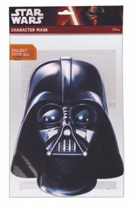 Darth Vader Card Paper Mask Star Wars Fancy Dress Up Halloween Costume Accessory - Picture 1 of 1