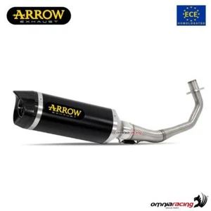 Echappement complet Arrow Thunder homologue dark pour Honda CB125R 2021-2023 - Photo 1/8