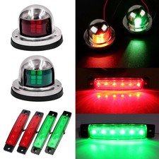 Marine Boat Yacht Pontoon Light 12V Stainless Steel LED Bow Navigation Lights