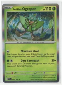 Pokemon Twilight Masquerade - 024/167 Teal Mask Ogerpon Holo - Picture 1 of 1