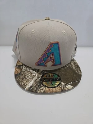 New Era 59FIFTY Arizona Diamondbacks Stone Real Tree Fitted Hat Cap Size 8 - Image 1 of 4