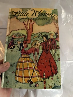 Little Women 1915 Louisa May Alcott Vintage HB Rainbow Series blue ribbon bindng - Imagem 1 de 4