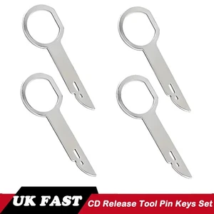 4 PCS Car Radio Stereo Removal CD Release Tool Pin Keys Set For VW Audi Ford UK - Picture 1 of 9