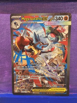 Pokemon MEG Mega-Lucario Ex 179/132 Mega-Entwicklung Boosterfrisch Deutsch - Bild 1 von 4