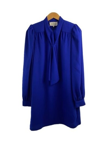 Maison Margiela Abito manica lunga 38 Poliestere Blu S51CT0933 