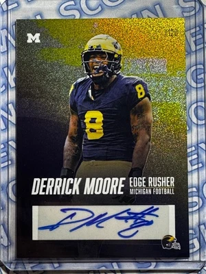 Derrick Moore 2025 Valiant Michigan Wolverines Auto Autograph /120 - Image 1 of 2