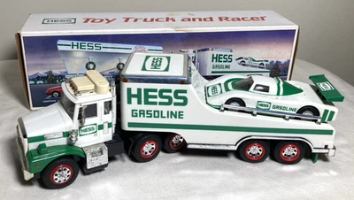 Vintage Original 1988 Hess Toy Truck and Racer Car With Box - Изображение 1 из 4