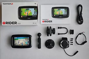 NAVIGATORE MOTO TOMTOM RIDER 550 WI-FI AUTOVELOX INFO TRAFFIC WORLD MAPS 2025 - Afbeelding 1 van 11