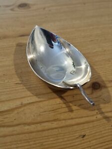 Vintage Christofle Collection Gallia Silver Plated Leaf Dish