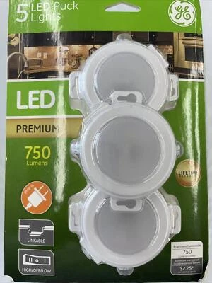 GE LED High Low Switch Linkable Puck Light - Image 1 of 4